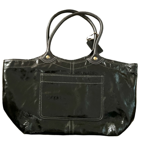 Coach ho873-12362 black patent Leather Bleeker bag EUC - Picture 2 of 10